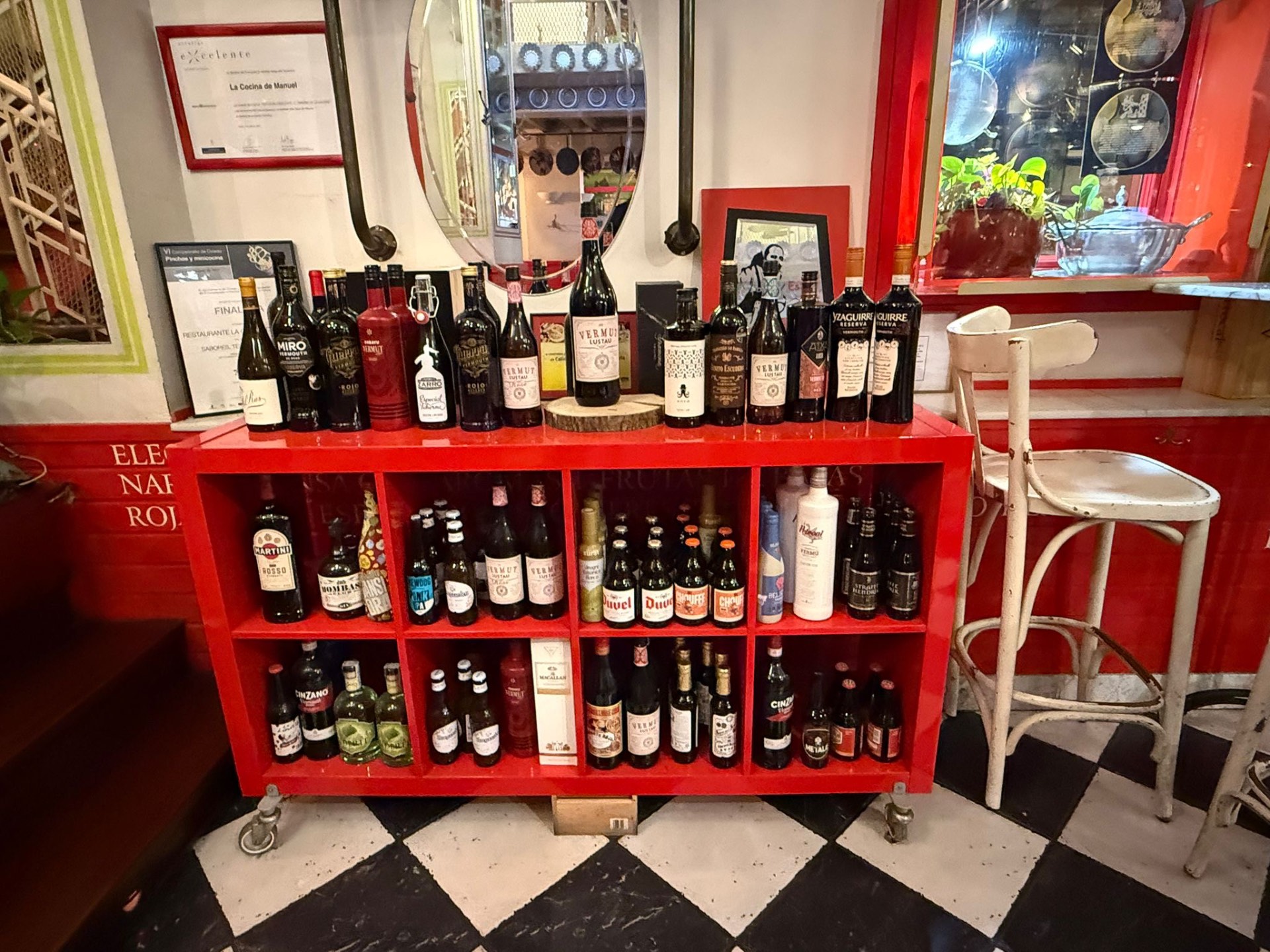 Selección de vermuts y destilados